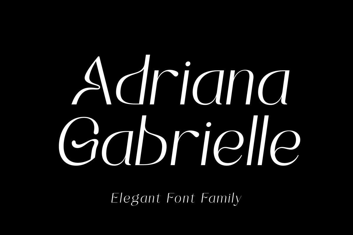 Пример шрифта Adrianna Gabrielle Regular